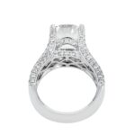 5.91 Carat Round Brilliant Diamond Ring | Brilliant White | 18K White Gold - Image 3