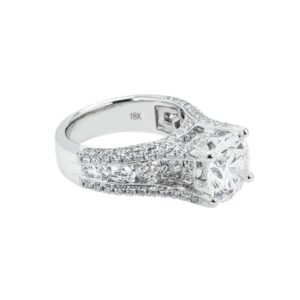 5.91 Carat Round Brilliant Diamond Ring | Brilliant White | 18K White Gold