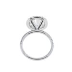 4.01 Carat Oval Diamond Ring | Brilliant White | 18K White Gold | Everyday Royalty - Image 3