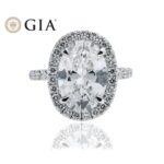 4.01 Carat Oval Diamond Ring | Brilliant White | 18K White Gold | Everyday Royalty - Image 7