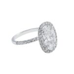 4.01 Carat Oval Diamond Ring | Brilliant White | 18K White Gold | Everyday Royalty