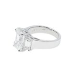 5.1 Carat Emerald Diamond Ring | 18K White Gold | Refined Grandeur - Image 2
