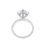 4.64 Carat Round Brilliant Diamond Ring | Brilliant White | 18K White Gold - Image 3
