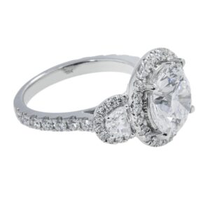 6.17 Carat Round Brilliant Diamond Ring | Brilliant White | 18K White Gold