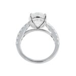 5.15 Carat Oval Diamond Ring | Brilliant White | 18K White Gold | Heirloom-Worthy Glow - Image 3