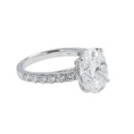 5.15 Carat Oval Diamond Ring | Brilliant White | 18K White Gold | Heirloom-Worthy Glow
