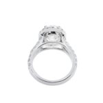 5.93 Carat Oval Diamond Ring | Brilliant White | 18K White Gold | Refined Grandeur - Image 3