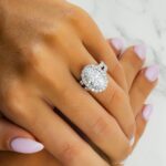 5.93 Carat Oval Diamond Ring | Brilliant White | 18K White Gold | Refined Grandeur - Image 4