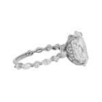 5 Carat Oval Diamond Ring | Brilliant White | 18K White Gold | Timeless Brilliance