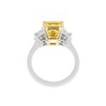 5.03 Carat Radiant Statement | Fancy Yellow | 18K White Gold | Colour-Collector’s Treasure - Image 3