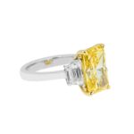 5.03 Carat Radiant Statement | Fancy Yellow | 18K White Gold | Colour-Collector’s Treasure