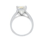5.51 Carat Emerald Diamond Ring | 18K White Gold | Signature Sophistication - Image 4