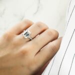 5.51 Carat Emerald Diamond Ring | 18K White Gold | Signature Sophistication - Image 6