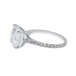 5.54 Carat Round Brilliant Diamond Ring | Brilliant White | 18K White Gold - Image 2