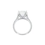 5.54 Carat Round Brilliant Diamond Ring | Brilliant White | 18K White Gold - Image 3