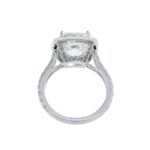 6.39 Carat Cushion Diamond Ring | Brilliant White | 18K White Gold | Radiant Elegance - Image 2
