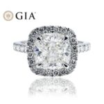 6.39 Carat Cushion Diamond Ring | Brilliant White | 18K White Gold | Radiant Elegance - Image 7