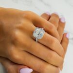 6.89 Carat Radiant Diamond Ring | Brilliant White | 18K White Gold - Image 4