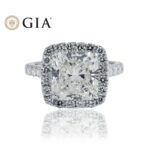 6.89 Carat Radiant Diamond Ring | Brilliant White | 18K White Gold - Image 7