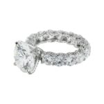 11.18 Carat Round Brilliant Diamond Ring | Brilliant White | 18K White Gold - Image 2