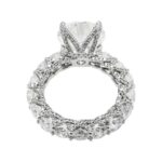 11.18 Carat Round Brilliant Diamond Ring | Brilliant White | 18K White Gold - Image 3