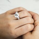 11.18 Carat Round Brilliant Diamond Ring | Brilliant White | 18K White Gold - Image 4