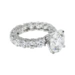 11.18 Carat Round Brilliant Diamond Ring | Brilliant White | 18K White Gold