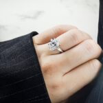 6.02 Carat Oval Diamond Ring | Brilliant White | 18K White Gold | Timeless Brilliance - Image 4