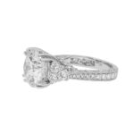7.47 Carat Round Brilliant Diamond Ring | Brilliant White | 18K White Gold - Image 2