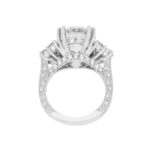 7.47 Carat Round Brilliant Diamond Ring | Brilliant White | 18K White Gold - Image 3
