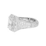 17.88 Carat Emerald Diamond Ring | 18K White Gold | Unparalleled Brilliance - Image 2
