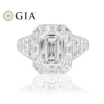 17.88 Carat Emerald Diamond Ring | 18K White Gold | Unparalleled Brilliance - Image 5