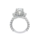 7.44 Carat Oval Diamond Ring | Brilliant White | 18K White Gold | Heirloom-Worthy Glow - Image 4