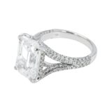 8.16 Carat Emerald Diamond Ring | 18K White Gold | Signature Sophistication - Image 2