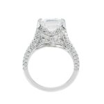 8.16 Carat Emerald Diamond Ring | 18K White Gold | Signature Sophistication - Image 3