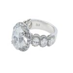 10.18 Carat Oval Diamond Ring | Brilliant White | 18K White Gold | High Jewellery Supremacy - Image 2