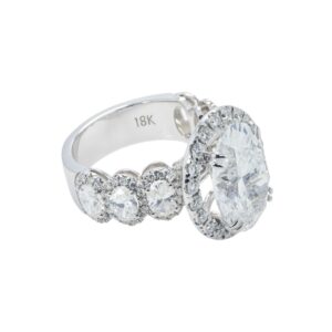 10.18 Carat Oval Diamond Ring | Brilliant White | 18K White Gold | High Jewellery Supremacy