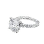 9.81 Carat Round Brilliant Diamond Ring | Brilliant White | 18K White Gold - Image 2