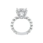 9.81 Carat Round Brilliant Diamond Ring | Brilliant White | 18K White Gold - Image 3