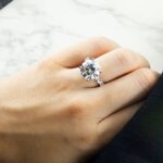 9.81 Carat Round Brilliant Diamond Ring | Brilliant White | 18K White Gold - Image 4