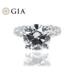 9.81 Carat Round Brilliant Diamond Ring | Brilliant White | 18K White Gold - Image 6