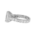 11.13 Carat Asscher Diamond Ring | Brilliant White | 18K White Gold - Image 2