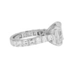 11.13 Carat Asscher Diamond Ring | Brilliant White | 18K White Gold