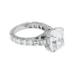 11.04 Carat Cushion Diamond Ring | Brilliant White | 18K White Gold | Iconic Presence - Image 2