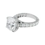 11.04 Carat Cushion Diamond Ring | Brilliant White | 18K White Gold | Iconic Presence - Image 3