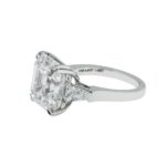 11.86 Carat Asscher Diamond Ring | Brilliant White | 18K White Gold | Iconic Presence - Image 2