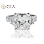 6.47 Carat Radiant Diamond Ring | Brilliant White | 18K White Gold | Heirloom-Worthy Glow - Image 6