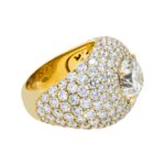15.72 Carat Round Brilliant Statement | Brilliant White | 18K Yellow Gold - Image 2