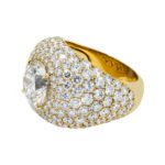 15.72 Carat Round Brilliant Statement | Brilliant White | 18K Yellow Gold - Image 3