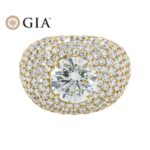 15.72 Carat Round Brilliant Statement | Brilliant White | 18K Yellow Gold - Image 7